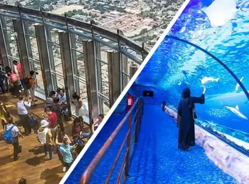 Burj Khalifa + Dubai Aquarium