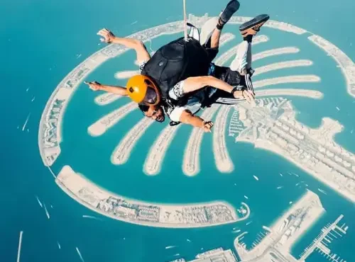 Skydive Dubai: Experience Tandem Skydiving at The Palm Drop Zone